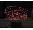 Beling 3D lampa,Helicopter armee,16 farebná ULA47