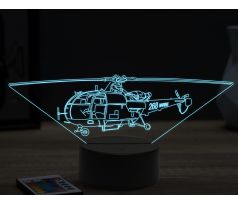 Beling 3D lampa,Marine helicopter,16 farebná ULA54