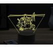 Beling 3D lampa,SA 321 Super Frelon,16 farebná ULA69