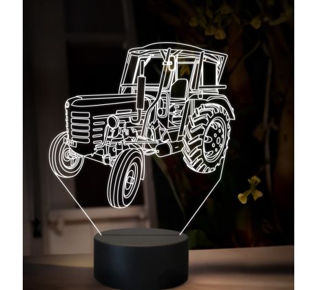 Beling 3D lampa,Zetor 3011 Major, 16 farebná U43