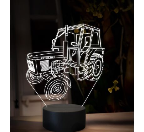 Beling 3D lampa,Zetor 6211, 16 farebná U46