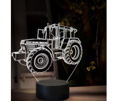 Beling 3D lampa,Zetor crystal 16245, 16 farebná U49