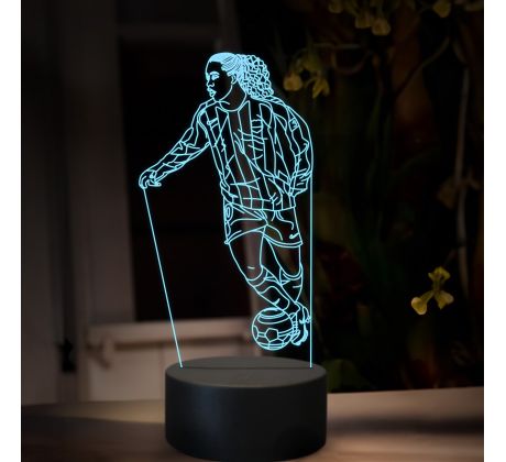 Beling 3D lampa,Ronaldinho, 7 farebná TZ22