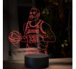 Beling 3D lampa,LeBron James, 16 farebná QX31