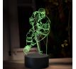 Beling 3D lampa,Connor McDavid, 16 farebná SXQ4