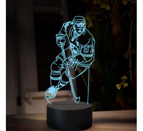Beling 3D lampa,Connor McDavid, 16 farebná SXQ4