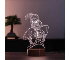 Beling Detská lampa, Spider Man, 7 farebná QS347