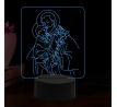 Beling 3D lampa, Svätý Jozef, 16 farebná, AA1