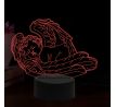 Beling 3D lampa, Spiaci anjel dieťa, 16 farebná,AA6