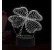 Beling 3D lampa, Štvorlístok, 16 farebná,AA8