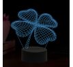 Beling 3D lampa, Štvorlístok, 16 farebná,AA8