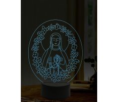 Beling 3D lampa, Panna Mária, 16 farebná,AA20