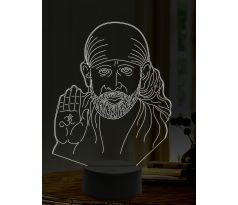 Beling 3D lampa, Sai Baba, 16 farebná,AA21