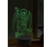 Beling 3D lampa, Archanjel Michael, 16 farebná,AA22