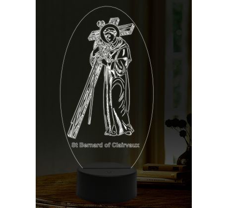 Beling 3D lampa, Svätý Bernard, 16 farebná,AA25