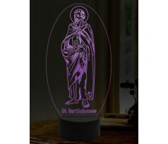 Beling 3D lampa, Svätý Bartolomej, 16 farebná,AA9