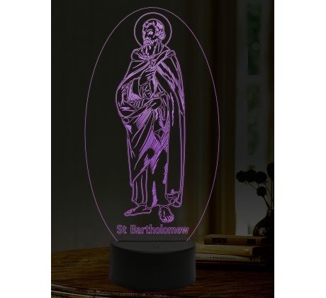 Beling 3D lampa, Svätý Bartolomej, 16 farebná,AA9