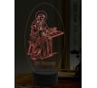 Beling 3D lampa, Svätý Bruno, 16 farebná,AA27