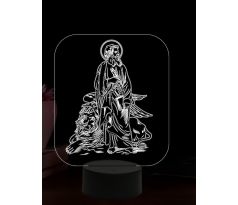 Beling 3D lampa, Svätý apoštol Marek, 16 farebná,AA30