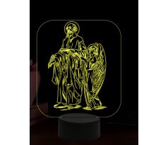 Beling 3D lampa, Svätý Matúš a anjel, 16 farebná,AA33