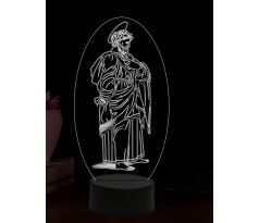 Beling 3D lampa, Svätý Matúš, 16 farebná,AA34