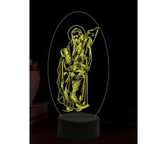 Beling 3D lampa, Svätý Matej, 16 farebná,AA35