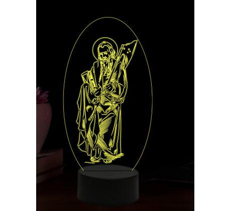 Beling 3D lampa, Svätý Matej, 16 farebná,AA35