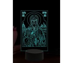 Beling 3D lampa, Svätá Matrona, 16 farebná,AA37