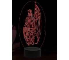 Beling 3D lampa, Svätý Maurícius, 16 farebná,AA38