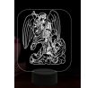 Beling 3D lampa, Archanjel Michael 2, 16 farebná,AA40