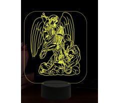 Beling 3D lampa, Archanjel Michael 2, 16 farebná,AA40