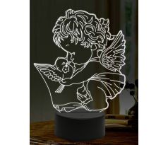 Beling 3D lampa, Anjel 3, 16 farebná,AA43