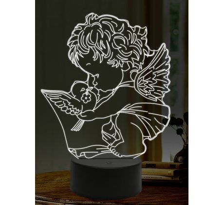 Beling 3D lampa, Anjel 3, 16 farebná,AA43
