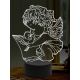 Beling 3D lampa, Anjel 3, 16 farebná,AA43