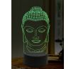 Beling 3D lampa, Hlava Budhu, 16 farebná,AA45