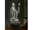 Beling 3D lampa, Svätý Ambróz, 16 farebná,AA47