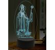 Beling 3D lampa, Svätý Ambróz, 16 farebná,AA47