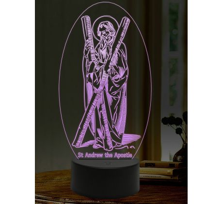 Beling 3D lampa, Svätý Ondrej apoštol, 16 farebná,AA49
