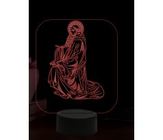 Beling 3D lampa, Svätý Romuald, 16 farebná,AA50