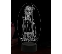 Beling 3D lampa, Svätý Patrik, 16 farebná,AA51