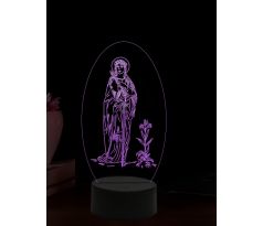 Beling 3D lampa, Svätá Filoména, 16 farebná,AA53