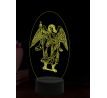 Beling 3D lampa, Archanjel Rafael, 16 farebná,AA55