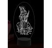 Beling 3D lampa, Svätá Regina, 16 farebná,AA57