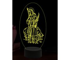 Beling 3D lampa, Svätá Regina, 16 farebná,AA57