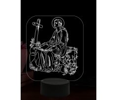 Beling 3D lampa, Svätá rozália, 16 farebná,AA59