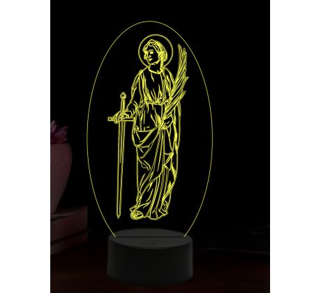 Beling 3D lampa, Svätá Sabina, 16 farebná,AA61