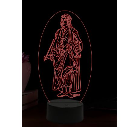 Beling 3D lampa, Svätý Žigmund Burgundský, 16 farebná,AA64