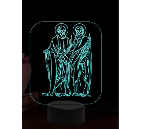 Beling 3D lampa, Svätí Šimon a Júda, 16 farebná,AA65