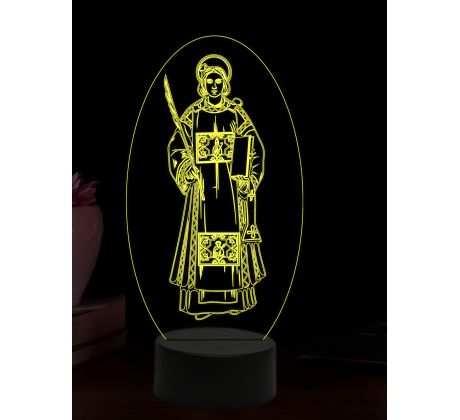 Beling 3D lampa, Svätý Štefan Promučeník, 16 farebná,AA67