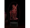Beling 3D lampa, Svätý Teodor, 16 farebná,AA68
